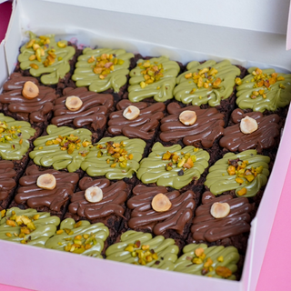 Pistachio - Nutella brownies