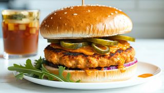 Paneer tikka burger