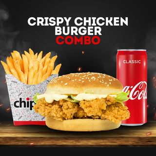 Crispy Chicken Burger Combo