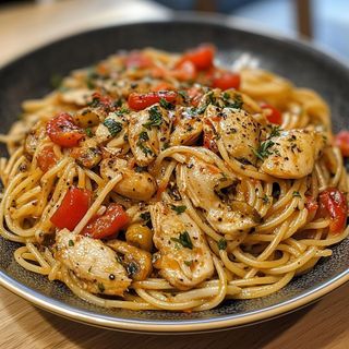 Spaghettis Au Poulet