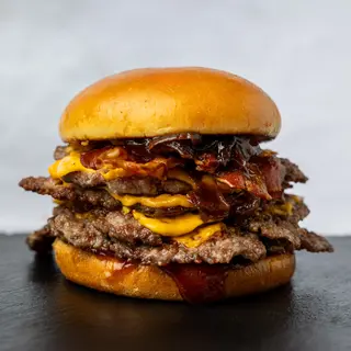 BBQ Bacon burger triple double