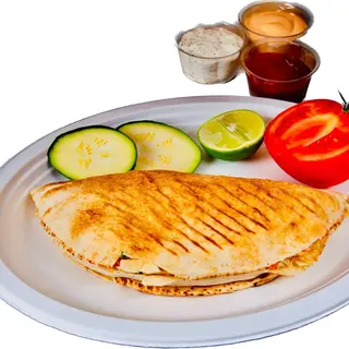 Kebab wegetariański z frytkami średni