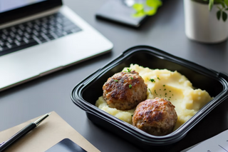 Ćufte od govedine i svinjetine sa paradajz sosom i pire krompirom