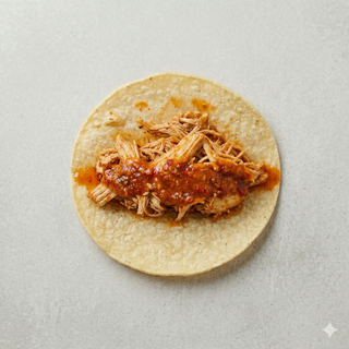 Tacos Pulled Chicken Con Mojo Rojo
