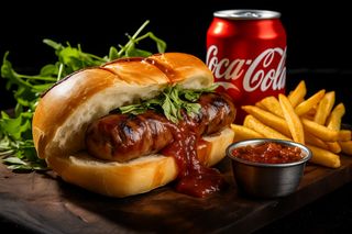 Panino salsiccia + Patatine + Bibita