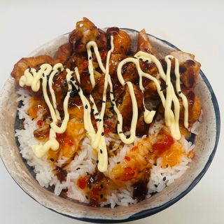 riso con pollo fritti（sapore di aglio）