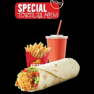 Special tortilja meni