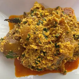 Egusi Soup With Eba