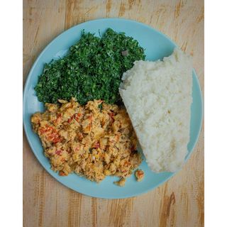 Ugali With Eggs