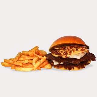 Cheeseburger a La Extremeña, simple