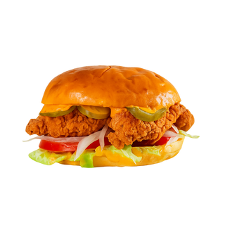 Duo crispy burgers del Chef amb 2 patates i 2 begudes ! 100% Halal