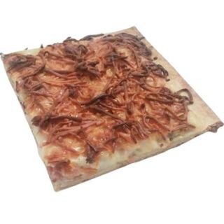 Coca champiñones y bacon