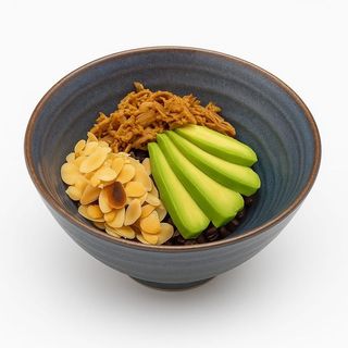 POKE PORK (riso nero, pulled pork, avocado, mandorle, ponzu) 