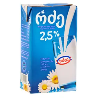Რძე 2.5% 1ლ