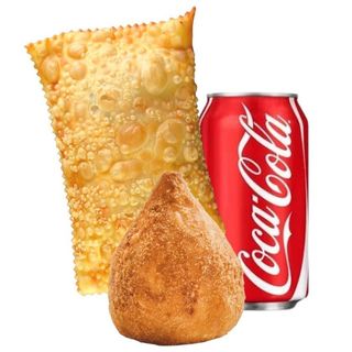 1 Pastel + 1 Coxinha +  1 Bebida (Combo/Menu)