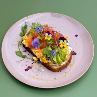 Salmon Sunrise Toast