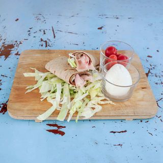 Piada Cotto e mozzarella