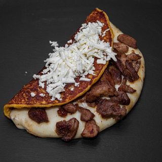 Cachapa con Cochino Frito