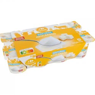Yogur Natural Azucarado Carrefour 8X125 Gr.