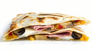 Piadina prosciutto cotto, mozzarella e funghi