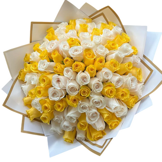Yellow + White - 40 stems