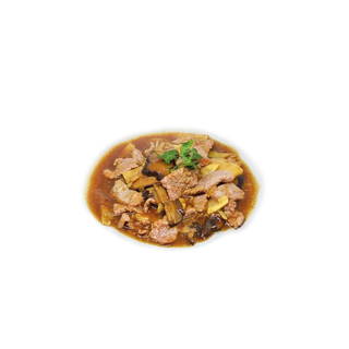 217 Manzo con funghi e bambù