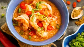 Langostinos en Salsa De picante