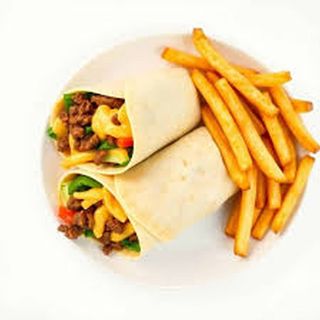 Beef Wrap & Fries
