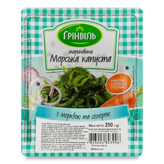 Капуста морська «Грінвіль» з морквою та селерою (250г)