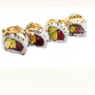 Atún aguacate y picante