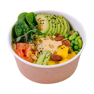 Bowl cu somon si mango