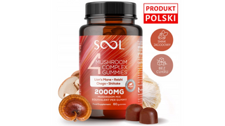 SOOL Żelki Mushroom Complex 2000mg 60szt Berry VEGAN