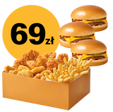 Chicken Box + 3x cheeseburger