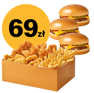 Chicken Box + 3x cheeseburger