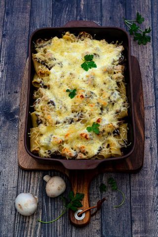 GRATIN POULET AUX CHAMPIGNON