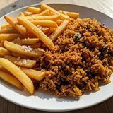 Half Pilau / Half Chips