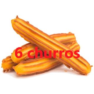 6 Churros finos calientes
