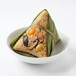 Hoja De Bambú Rellena De Arroz De La Casa