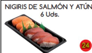 24. Nigiris De Salmón Y Atún (6 Uds.)
