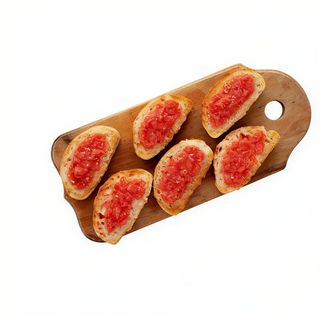 Ración de Pan con tomate y Alioli