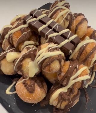 Pops palline di graffa fritte semplice farcitura