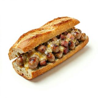 Sandwich Saucisse Poulet Fromage Charcuterie