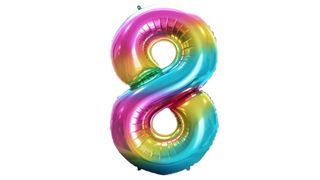 Balon 92cm tęczowy 8