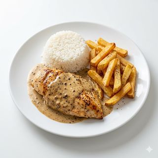 Pechuga de pollo a la pimienta