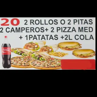 Menú 2 Rollos