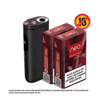 Starter Kit glo™ Hyper PRO Obsidian Black + neo Terracotta Tobacco