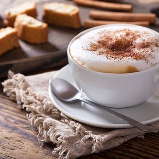cappuccino avec mousse de lait
