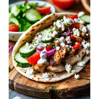 Grilled Ankole Chicken Gyro