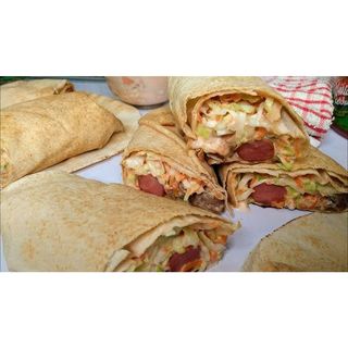 Shawarma with beef and 3 Sausage