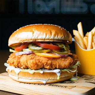 Crispy burger
